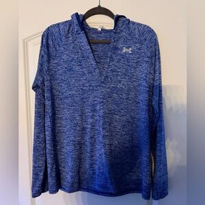 Under Armour Heathered Blue V-Neck Pullover